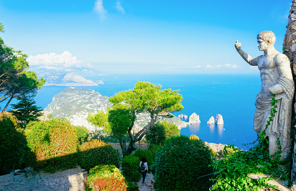 Gardens in Capri, Italy